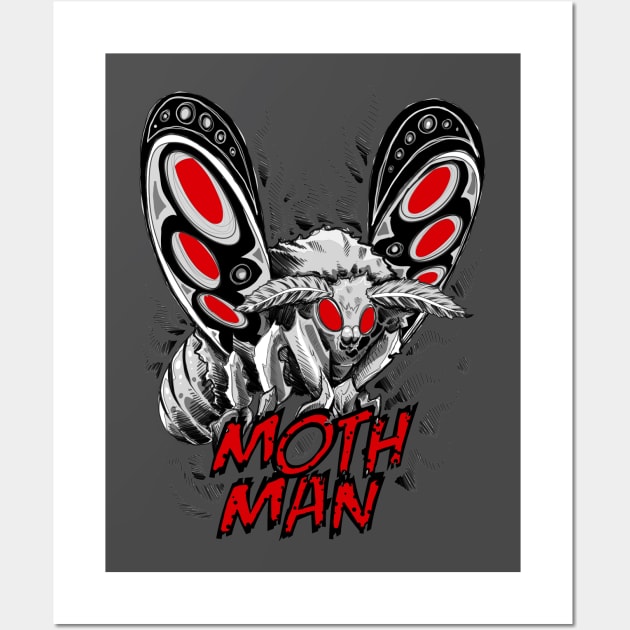 Mothman Wall Art by paintchips